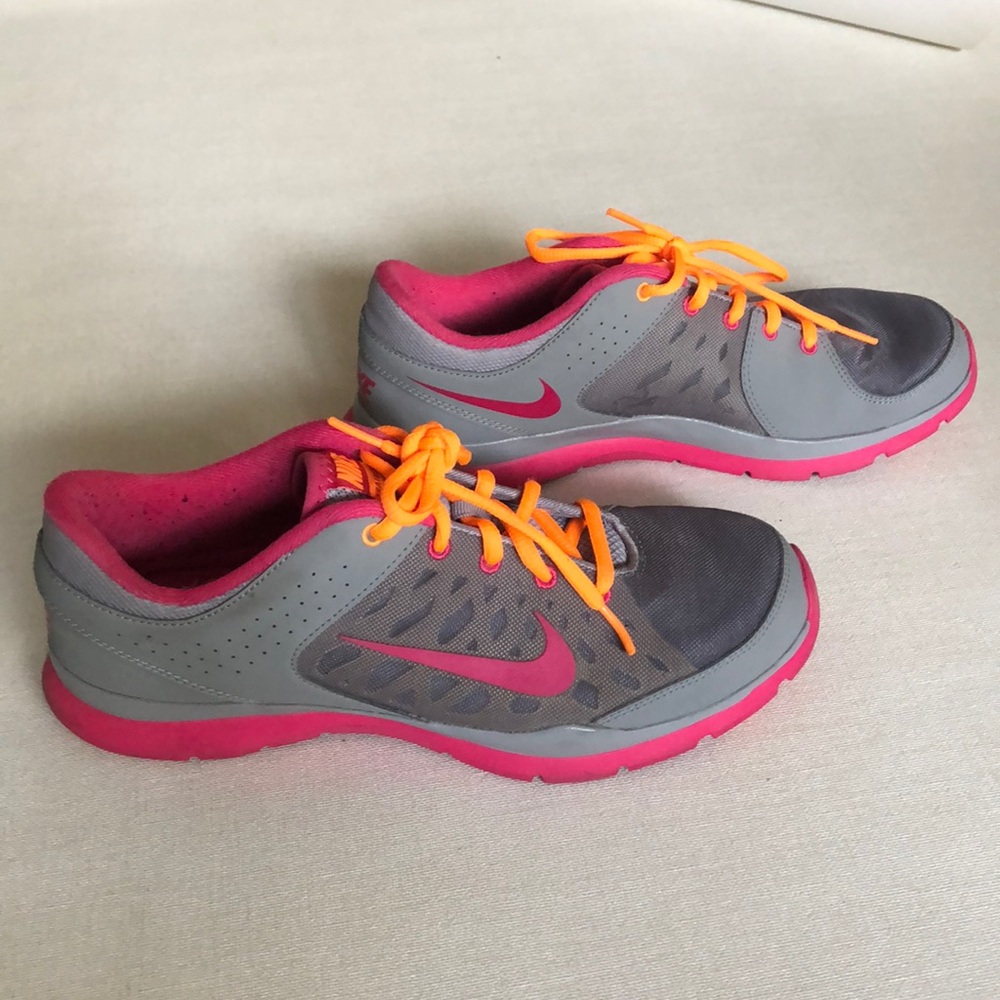 Gray Nike sneakers